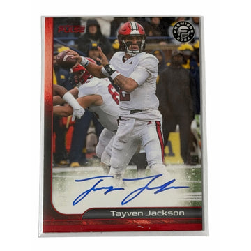 Tayven Jackson 2024 Pulse Premiere Auto Red /75 Indiana Hoosiers QB NM