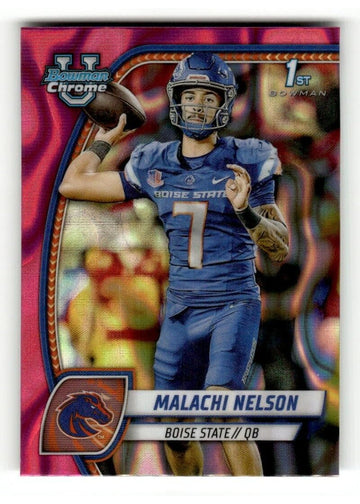 Malachi Nelson Bowman Malachi Nelson 1st Bowman 2024 Bowman Chrome U Boise State QB Football