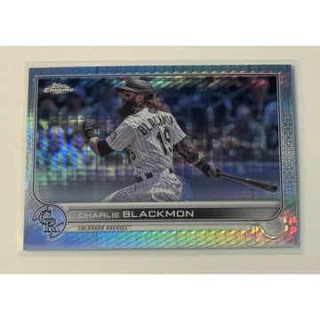 2022 Topps Chrome Sonic #37 Charlie Blackmon Color Sonic Pulse Refractor /299