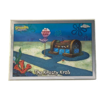 SpongeBob SquarePants Topps Chrome #45 The Krusty Krab collectible card near mint condition