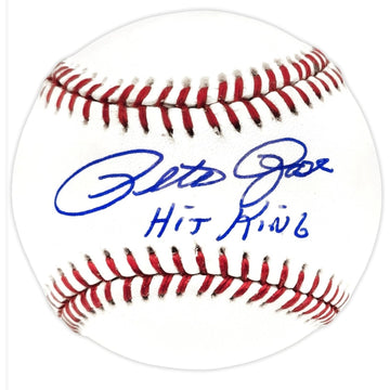 Pete Rose Signed Hit King Rawlings Official National League Baseball COA