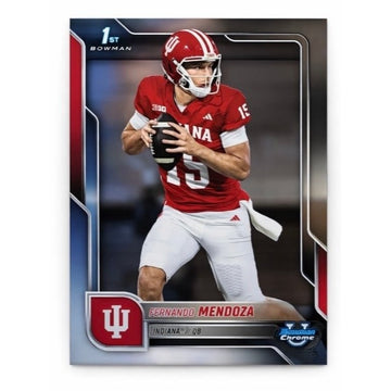 2025 Bowman Chrome U - Fernando Mendoza 1st Bowman Chrome #109 Indiana Heisman