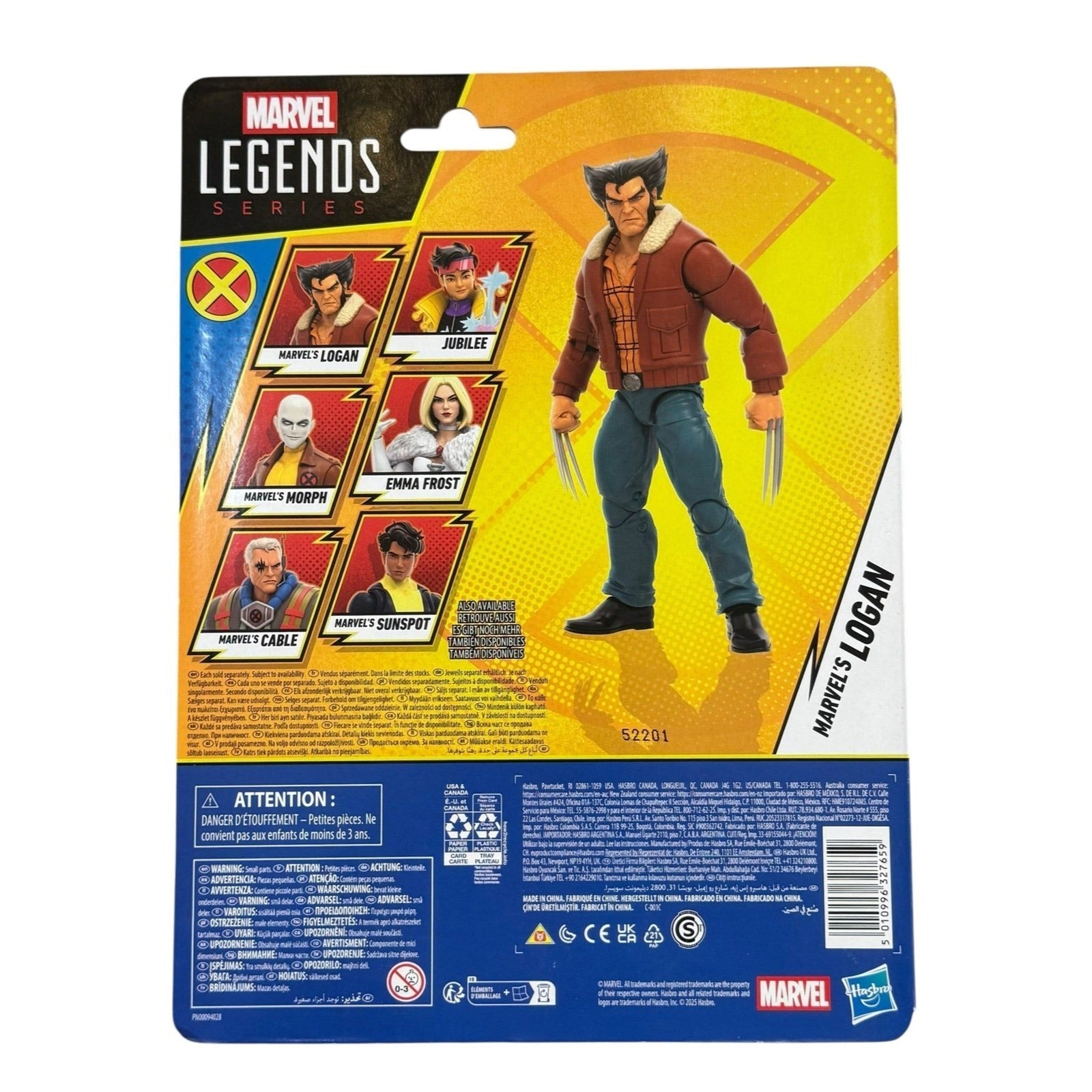 Marvel Legends X Men 97 Logan Wolverine action figure sealed packaging