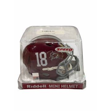 Brian Robinson Jr Autographed Alabama Crimson Tide Speed Mini Helmet NCAA COA
