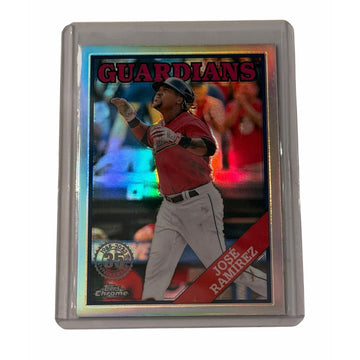 José Ramírez 2023 Topps Chrome Guardians 35th Anniversary Refractor #88BC17 MLB