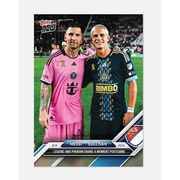 5002 Printed Lionel Messi Cavan Sullivan RC 2024 Topps NOW MLS Card 129