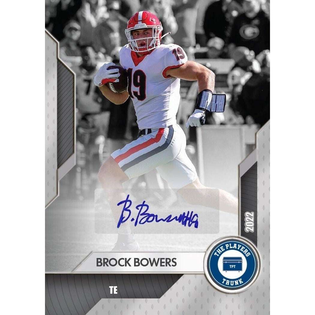 Brock Bowers RC autographed Georgia Bulldogs football trading card number 351/500