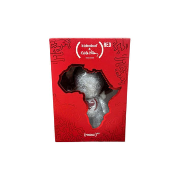 Kidrobot x Keith Haring RED Special Edition vinyl art figure in original packaging