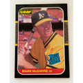 1987 Leaf Mark McGwire #46 Rated Rookie Oakland Athletics baseball card, front