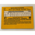 1987 Leaf Mark McGwire #46 Rated Rookie Oakland Athletics baseball card, back