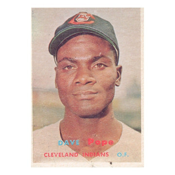 Dave Pope 1957 Topps #249 MLB Cleveland Indians Vintage VG Baseball Card