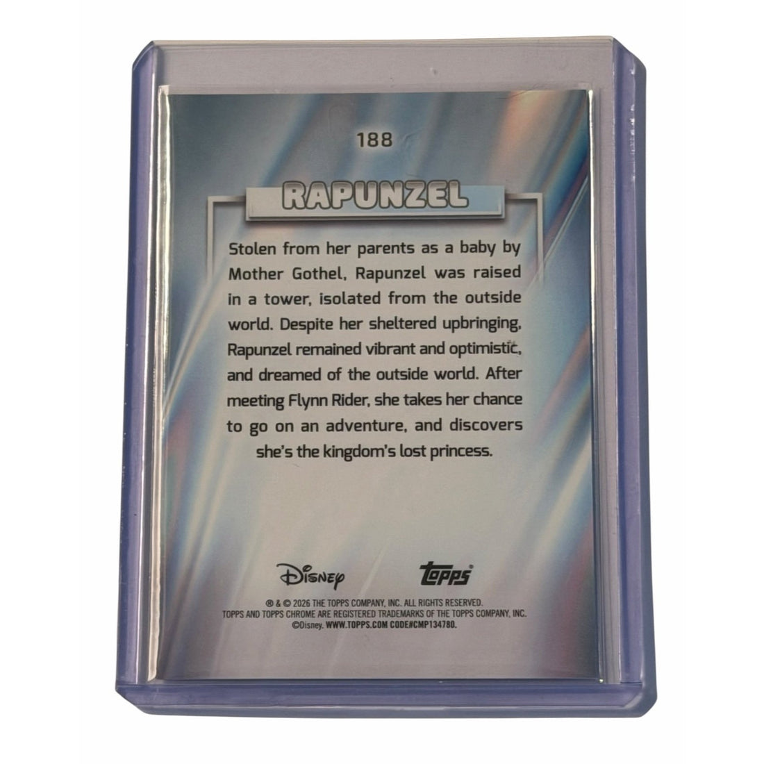 2026 Topps Chrome Disney Rapunzel #188 NM Tangled Trading Card Princess