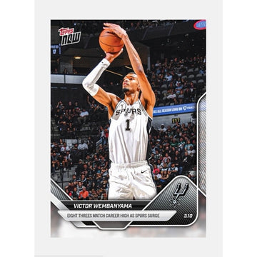 2247 PR Victor Wembanyama 2025-26 NBA Topps NOW Card #203 Spurs NBA Star