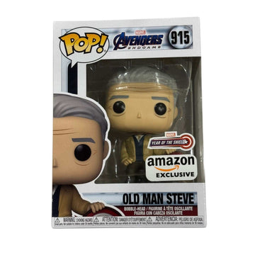 Funko Pop Marvel Avengers Endgame Old Man Steve Rogers Amazon Exclusive collectible figure