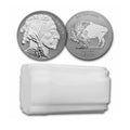 Tube of 20x 1 oz .999 fine silver Buffalo Rounds sealed roll for investment