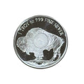 1 oz .999 fine silver Buffalo round with Native American design
