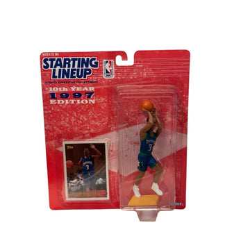 Stephon Marbury Starting Lineup 1997 Edition figure with Topps card in original packaging
