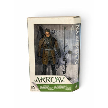 John Barrowman Signed Malcolm Merlyn Arrow DC Collectibles Figure #12