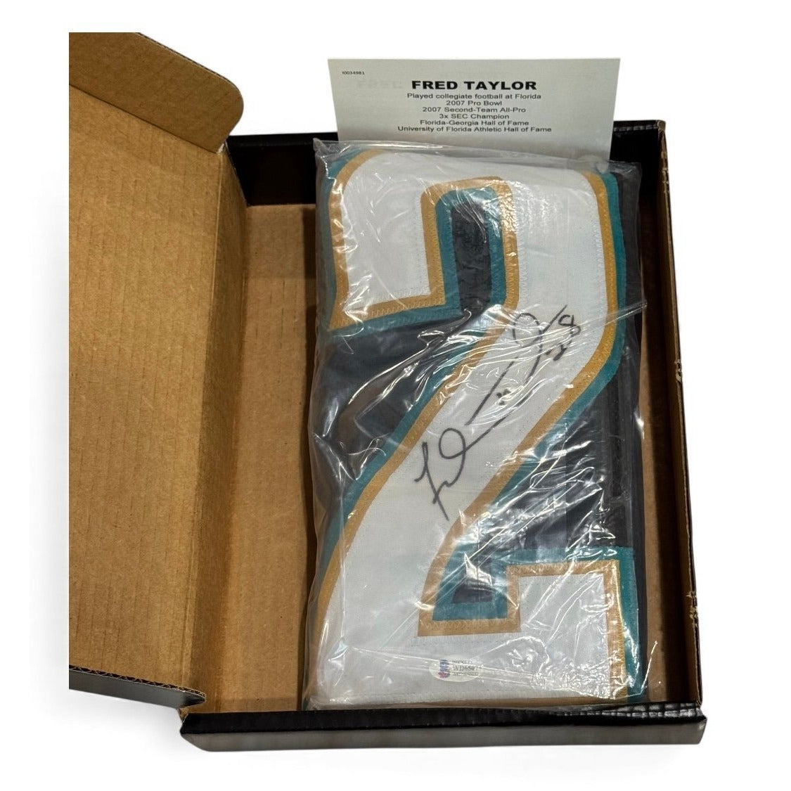 Fred Taylor* #28 Autographed NFL Jacksonville Jaguars Jersey – TriStar With COA*