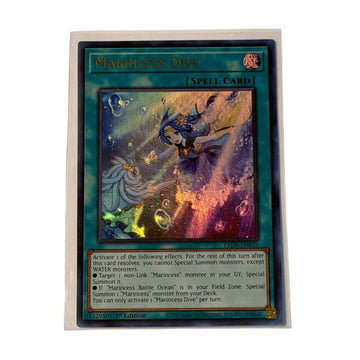 Yu-Gi-Oh! Marincess Dive LED9-EN035 1st Edition Ultra Rare Spell Card NM
