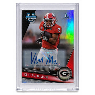 Kendall Milton RC /499 1st Bowman Chrome Auto Georgia Bulldogs UGA #96