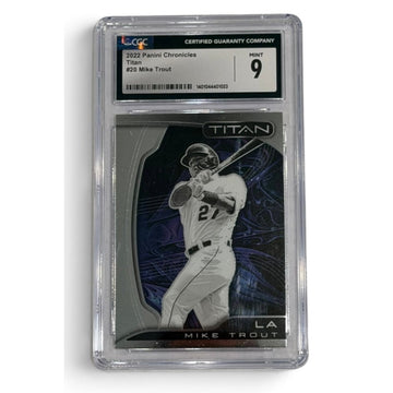 Mike Trout 2022 Panini Chronicles Titan #20 CGC 9 Mint LA Angels Baseball