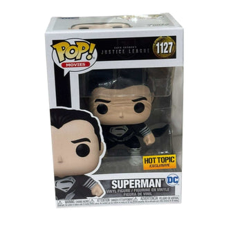Superman Black Suit Funko Pop 1127 Hot Topic Exclusive vinyl figure from Zack Snyder's Justice League