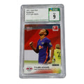 Tyler Adams 2021 Topps Now Bundesliga #110 graded CSG 9 soccer card celebrating first Bundesliga goal