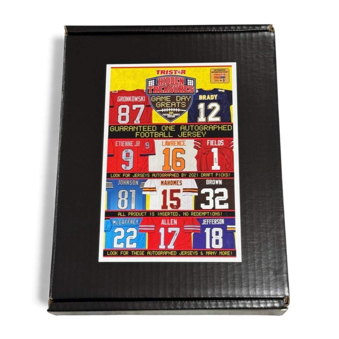 TriStar Hidden Treasures Game Day Greats sealed box with Lem Barney #20 autographed NFL jersey inside