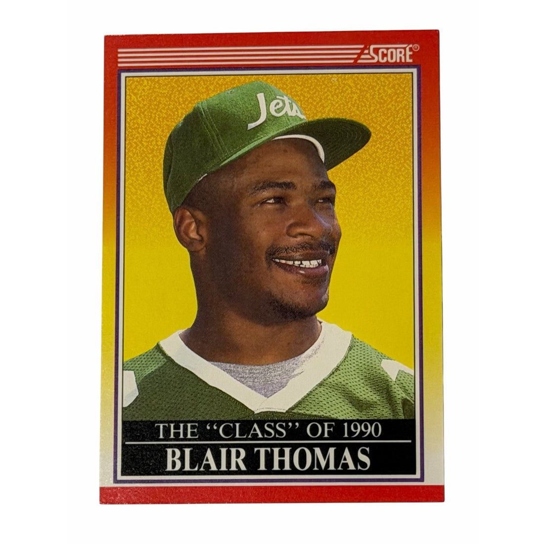Vintage Blair Thomas RC NFL New Vintage Blair Thomas RC NFL New York Jets 1990 Score 608 Football Card