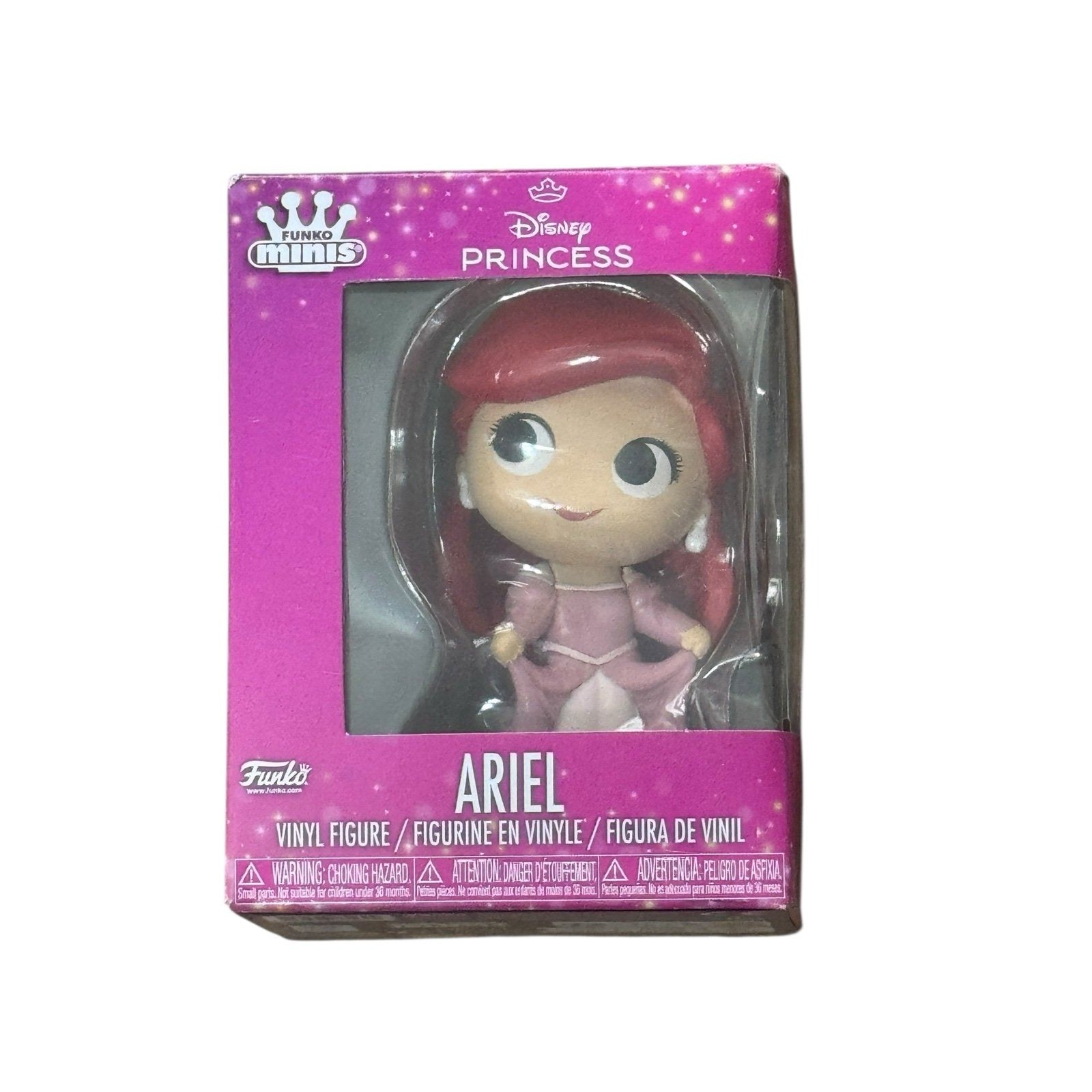 Funko Minis Disney Princess Ariel vinyl figure in sealed pink box from The Little Mermaid