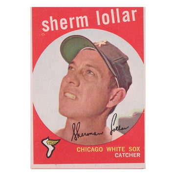 Sherm Lollar 1959 Topps #385 MLB Chicago White Sox Vintage Creased Card