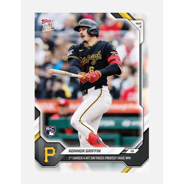 6128 PR Konnor Griffin RC 2026 MLB Topps NOW Card 154 Pirates 4 Hit Game