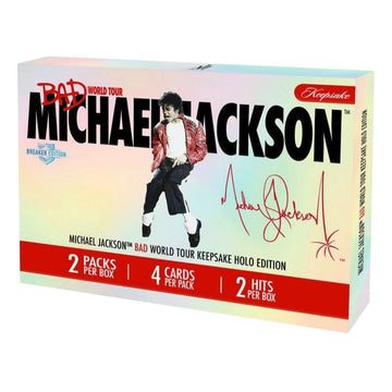 Michael Jackson BAD World Tour Keepsake Holo Edition Breaker Box 2 Hits Sealed