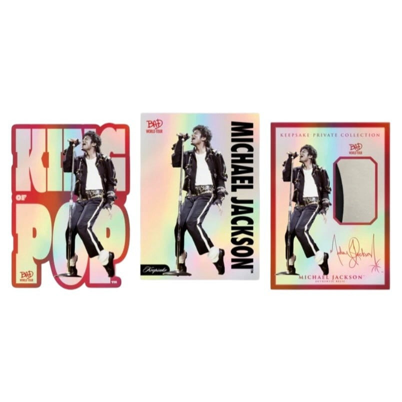 Michael Jackson BAD World Tour Keepsake Holo Edition Breaker Box 2 Hits Sealed