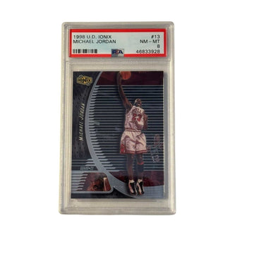 1998 UD Ionix Michael Jordan #13 PSA 8 basketball card Chicago Bulls rare insert slab