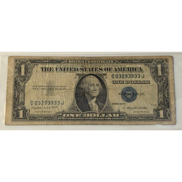 **1935**! G $1 Silver Certificate Blue Seal Smith Dillon Circulated **US Note**!