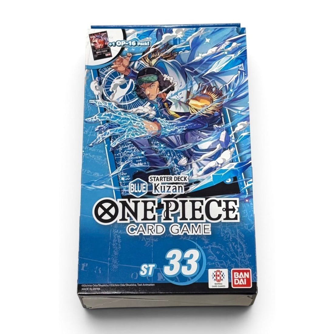 ENGLISH | One Piece ST-33 Kuzan Blue Starter Deck OP-16 Pack Factory Sealed