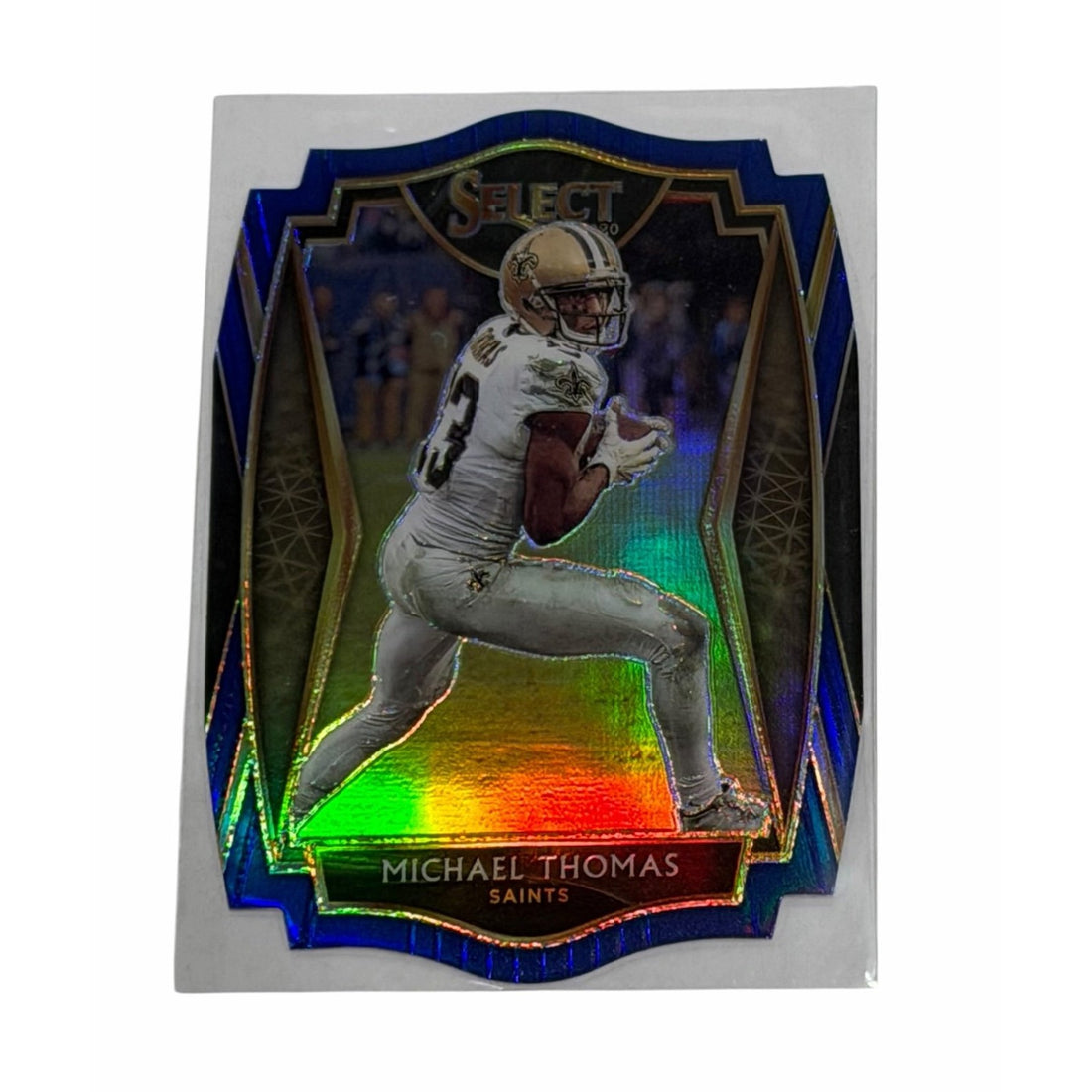 Michael Thomas Select 2020 Select Michael Thomas Blue Prizm Premier Level 135 Saints SP Refractor