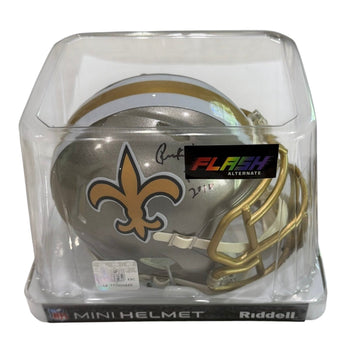 Rickey Jackson Signed Flash Alternate Saints Mini Helmet Auto NFL Authenticated