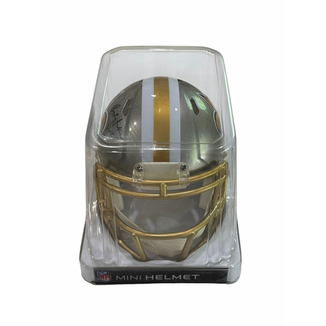 Rickey Jackson Signed Flash Alternate Saints Mini Helmet Auto NFL Authenticated