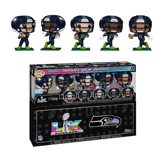 Funko POP! NFL Seahawks SuperFunko POP! NFL Seahawks Super Bowl Champions 5-Pack