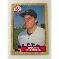 1987 Topps Roger Clemens #340 Boston Red Sox baseball card, front