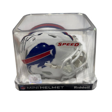 Tremaine Edmunds #49 Autographed NFL Buffalo Bills Mini Helmet Linebacker COA