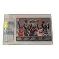 1992-93 Fleer Ultra Jam Session basketball card featuring Michael Jordan and NBA stars in CGC authentic sleeve