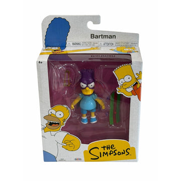 New Arrival Bartman The Simpsons Jakks Pacific Figure Bart Skateboard Slingshot