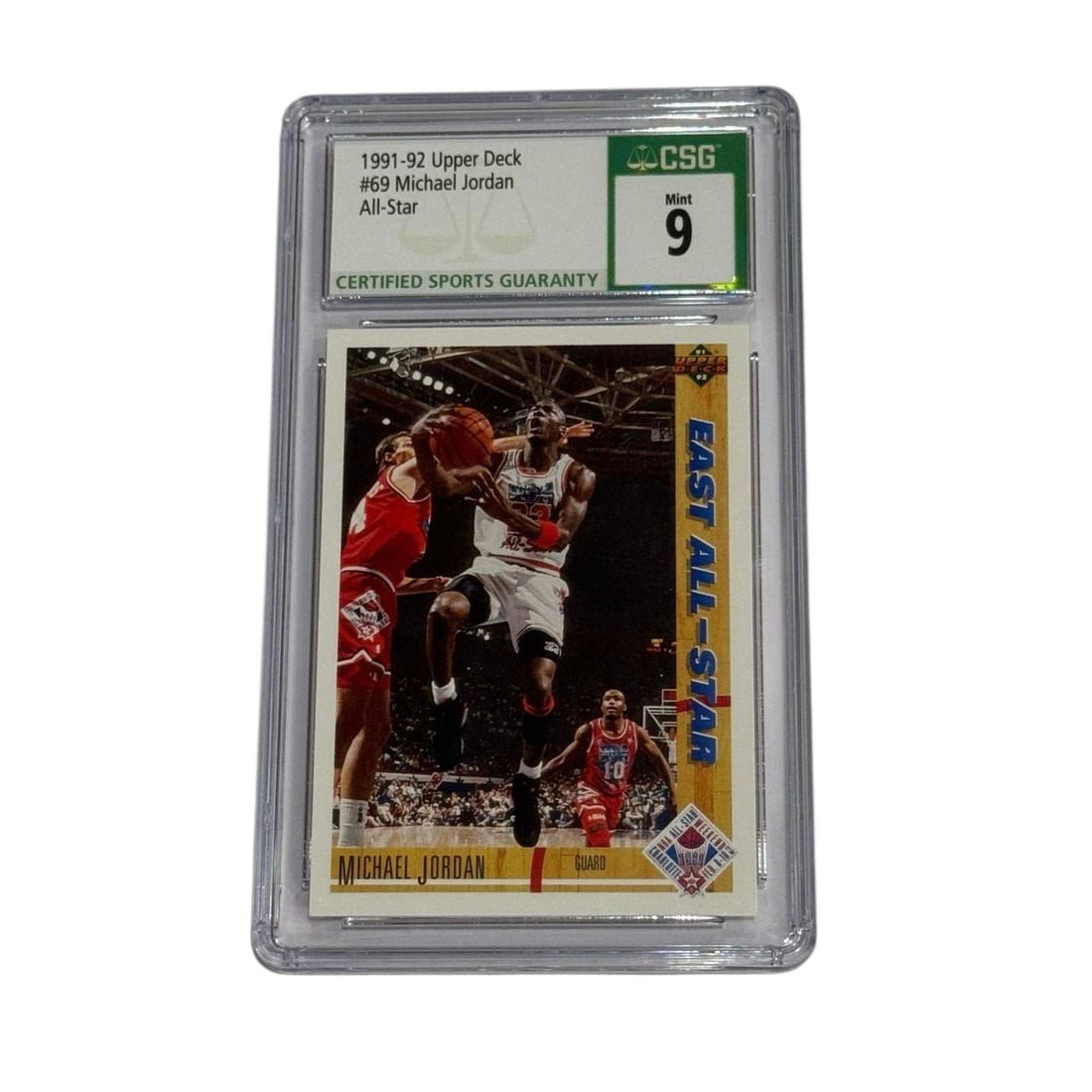 1991-92 Upper Deck Michael Jordan All-Star #69 basketball card graded CSG 9 Mint