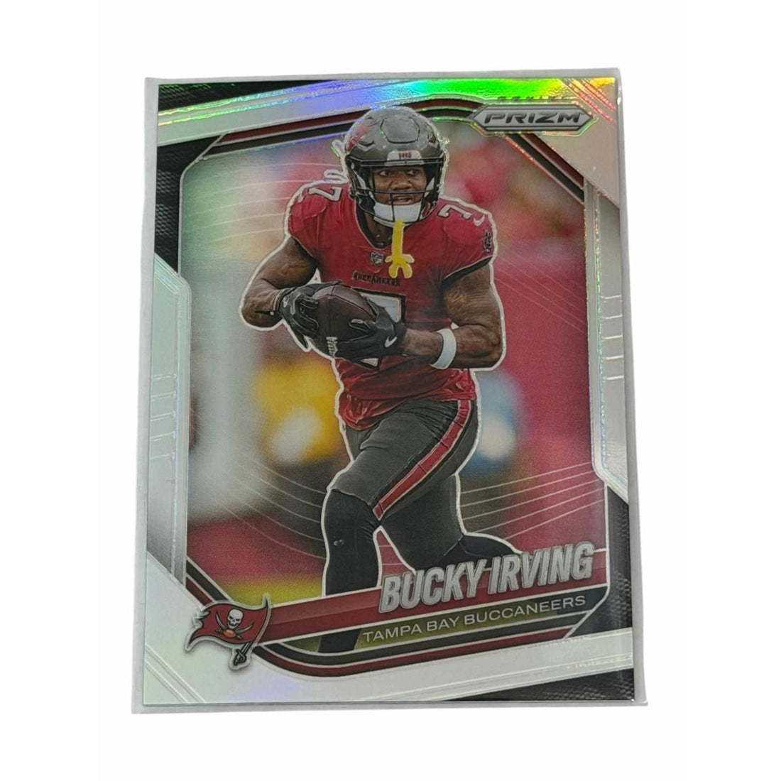 Bucky Irving Panini Bucky Irving 2025 Panini Prizm Refractor NFL Tampa Bay Buccaneers Silver Card 1