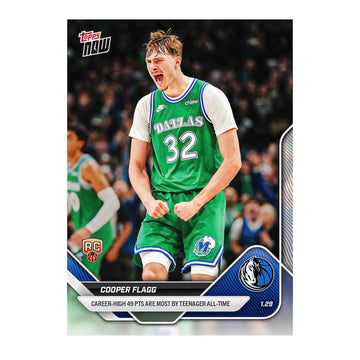 LIMITED Cooper Flagg RC - 2025-26 NBA Topps NOW #150 Dallas Mavericks Rookie