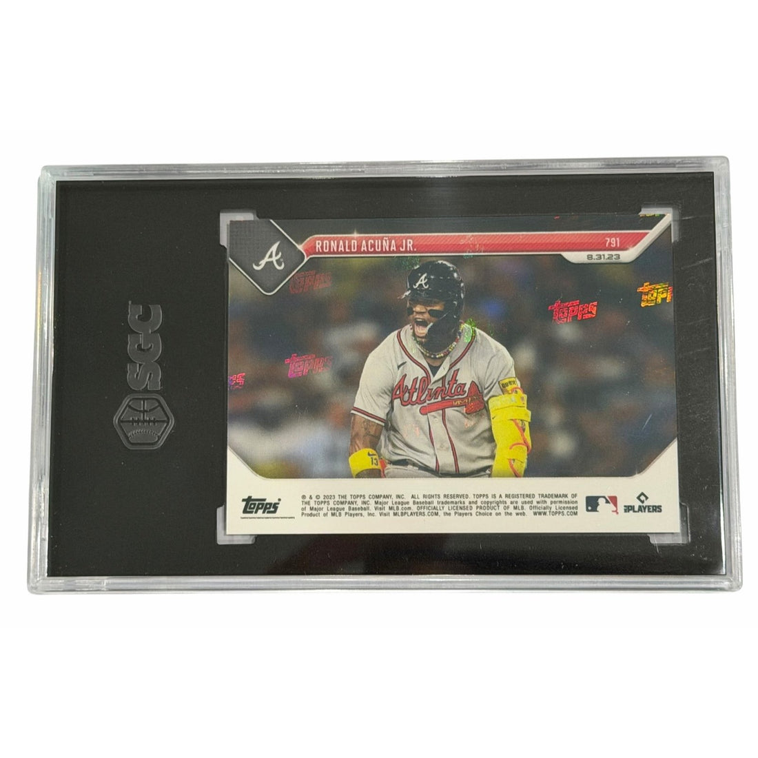 Ronald Acuña Jr. 2023 Topps NOW #791 SGC 10 MLB Atlanta Braves Historic 30 HR 60